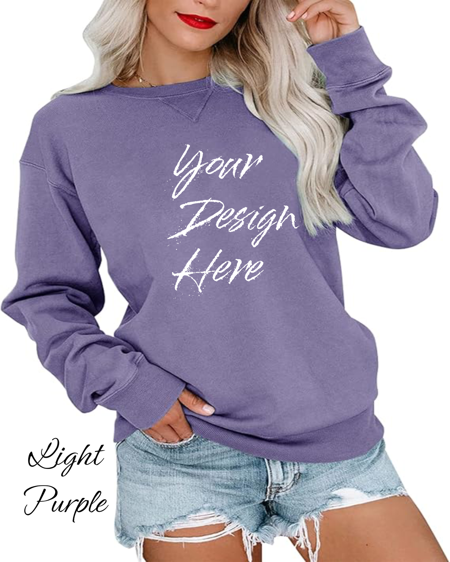 Sweatshirt Custom Women's Sweatshirt | Design Your Own Sweatshirt