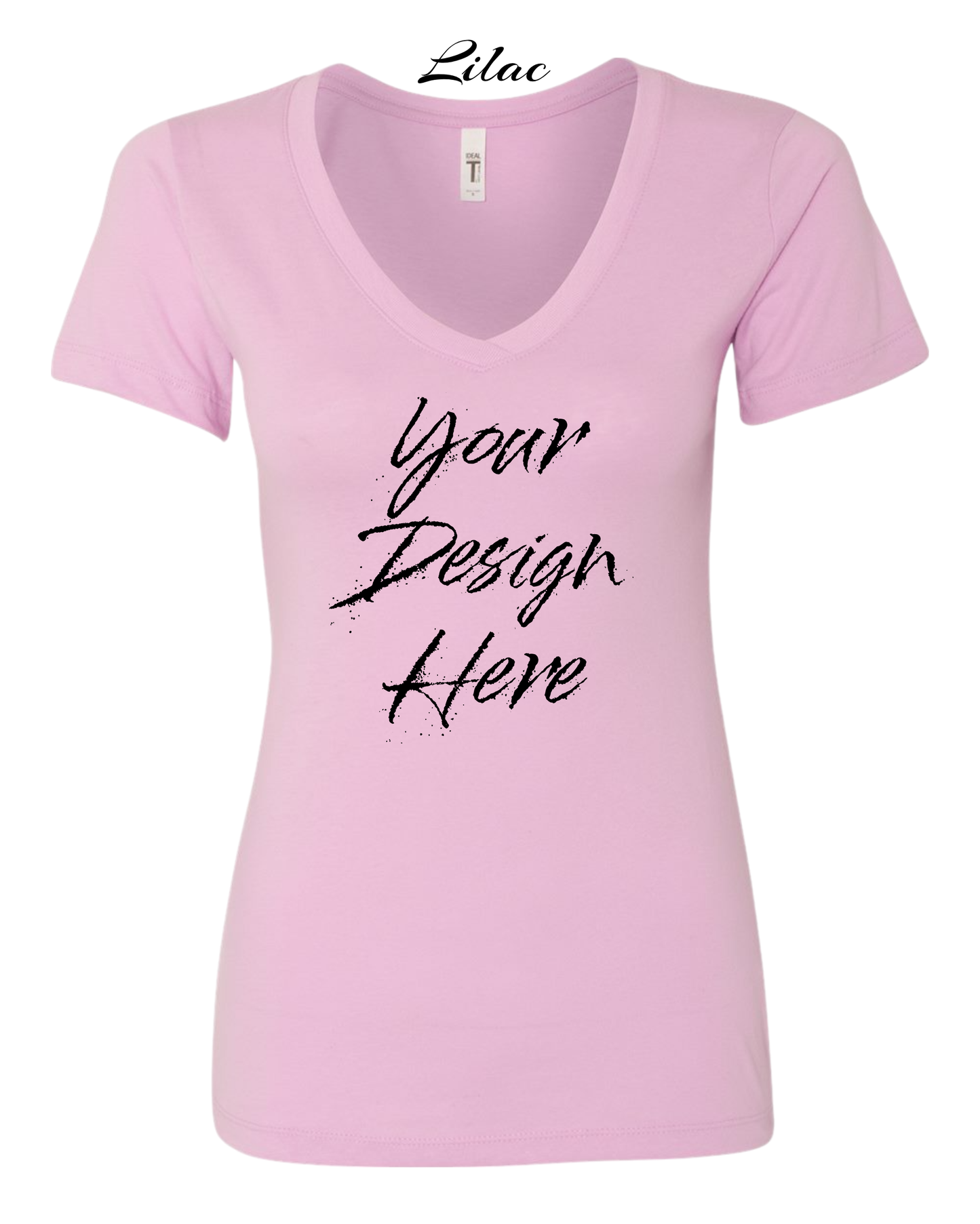 Shirts Women's Custom V-Neck Neck T-shirt | Design Your Own Shirt