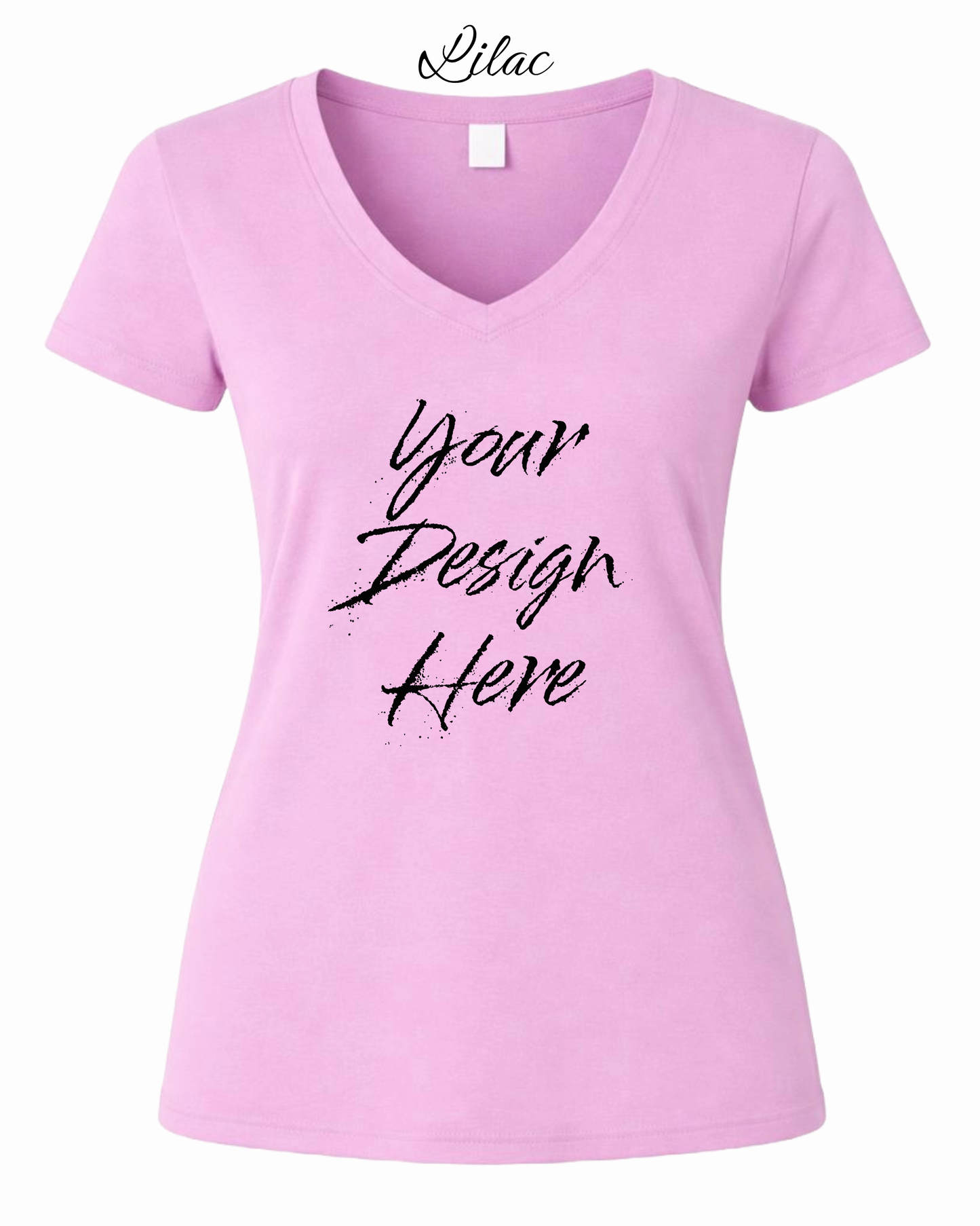 Shirts Women's Custom V-Neck Neck T-shirt | Design Your Own Shirt