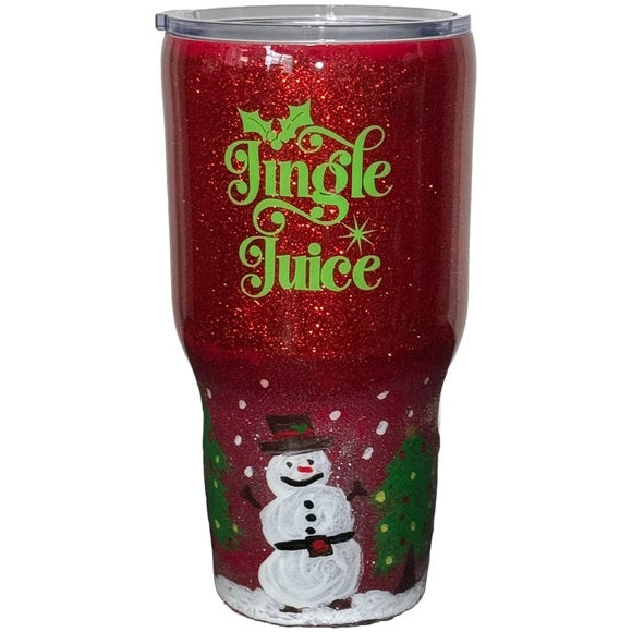 Custom Tumbler Ready To Ship 30 oz Tumbler | Lit As A Christmas Tree Jingle Juice
