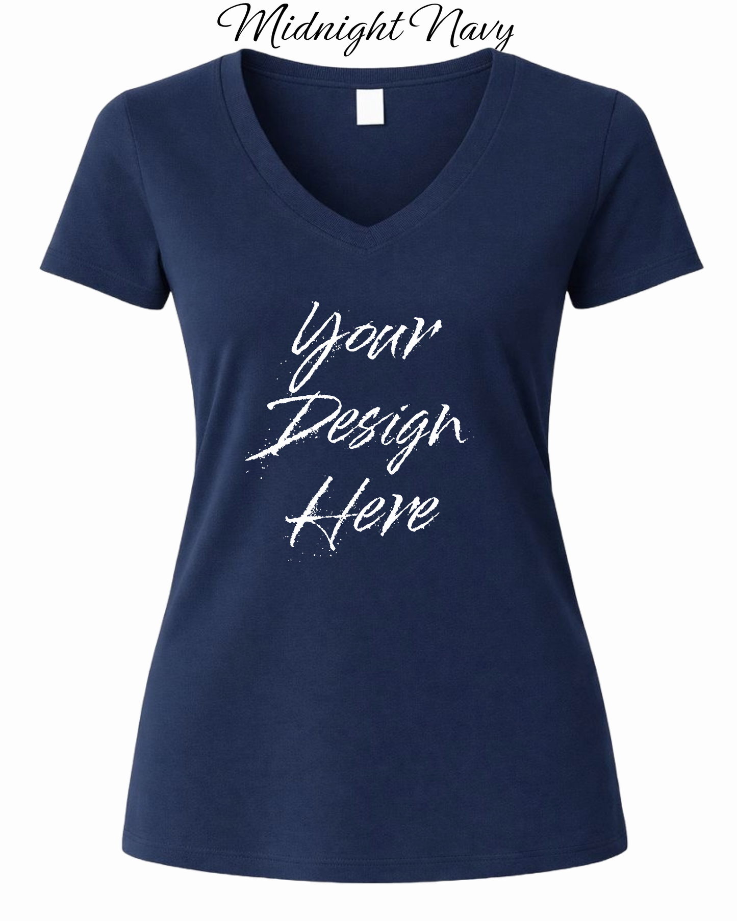 Shirts Women's Custom V-Neck Neck T-shirt | Design Your Own Shirt