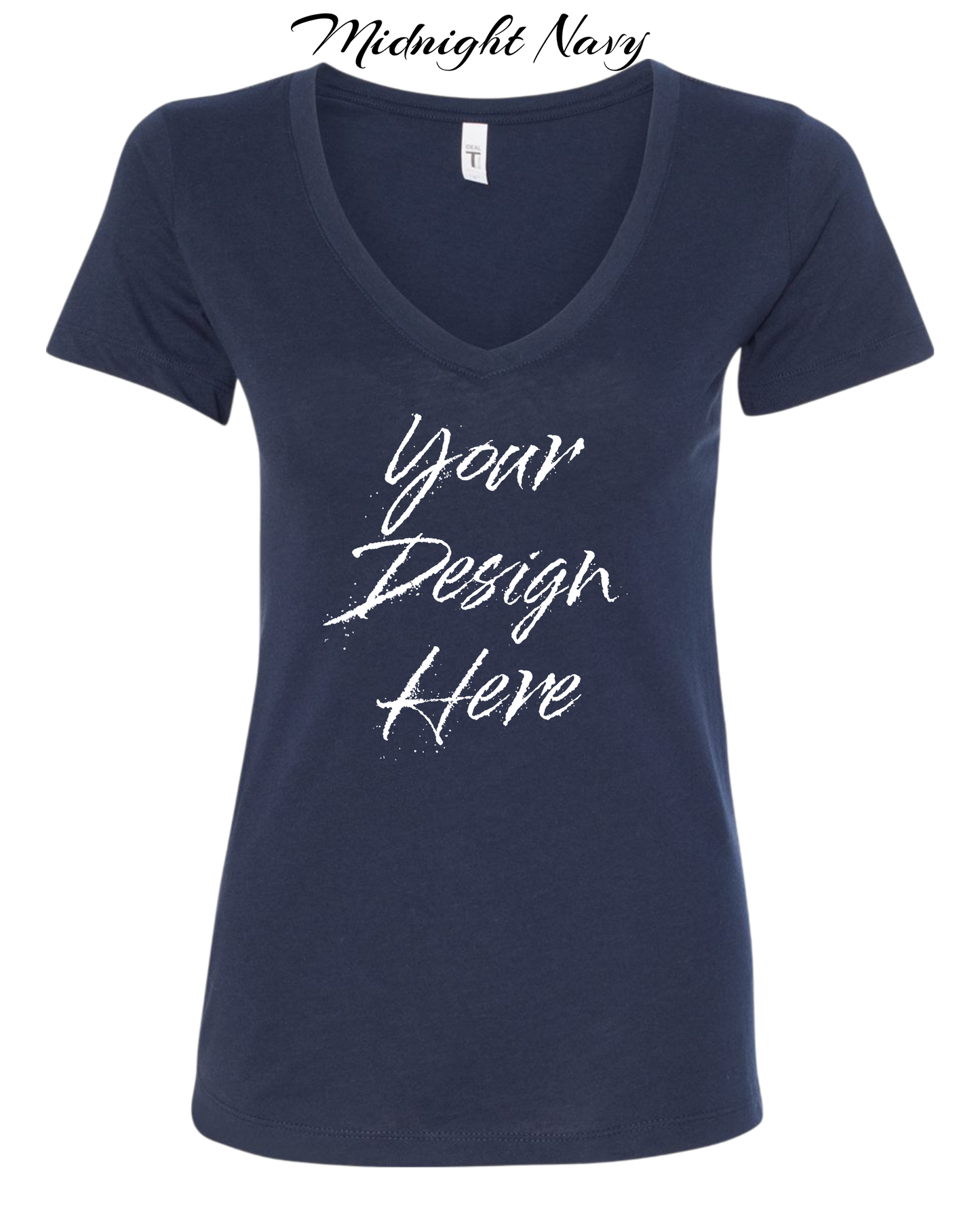 Shirts Women's Custom V-Neck Neck T-shirt | Design Your Own Shirt