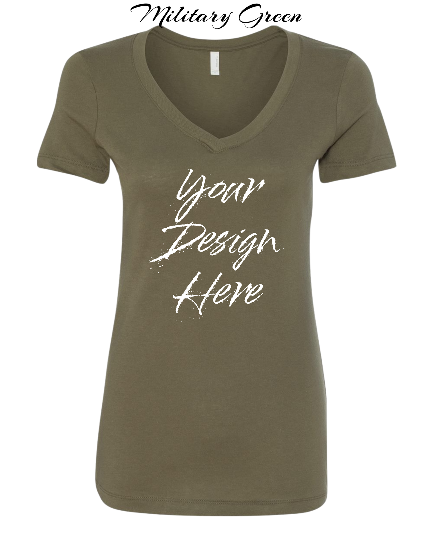Shirts Women's Custom V-Neck Neck T-shirt | Design Your Own Shirt