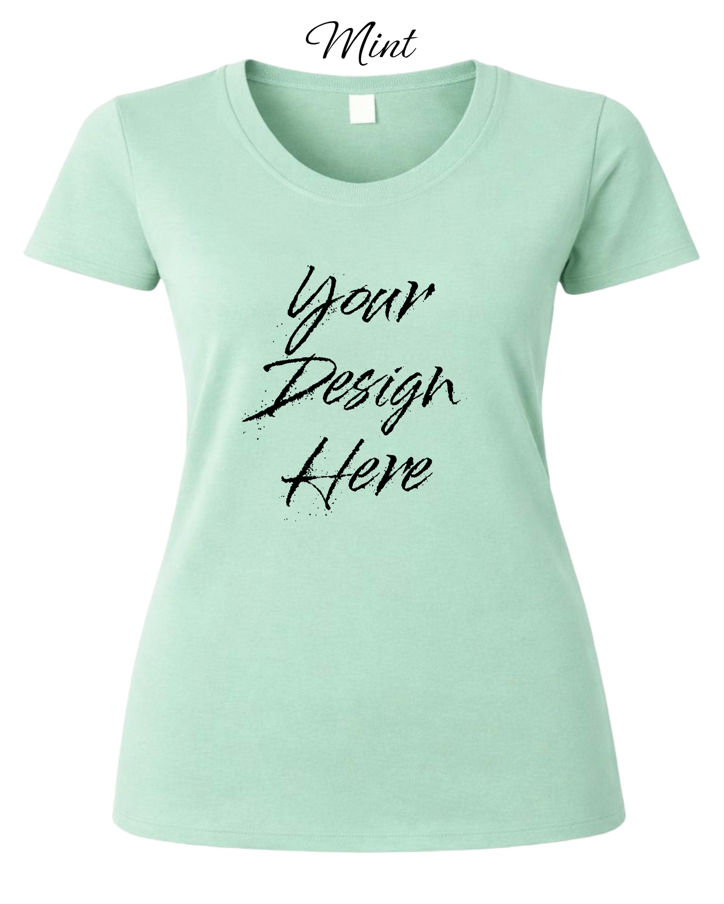 Shirts Women's Custom Crew Neck T-shirt | Design Your Own Shirt