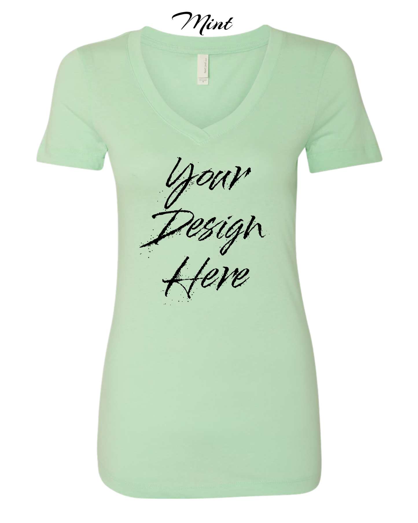 Shirts Women's Custom V-Neck Neck T-shirt | Design Your Own Shirt