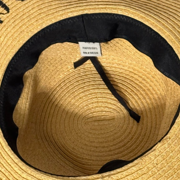 Floppy Paper Weaved Sun Hat + Embroidered Beach Hat