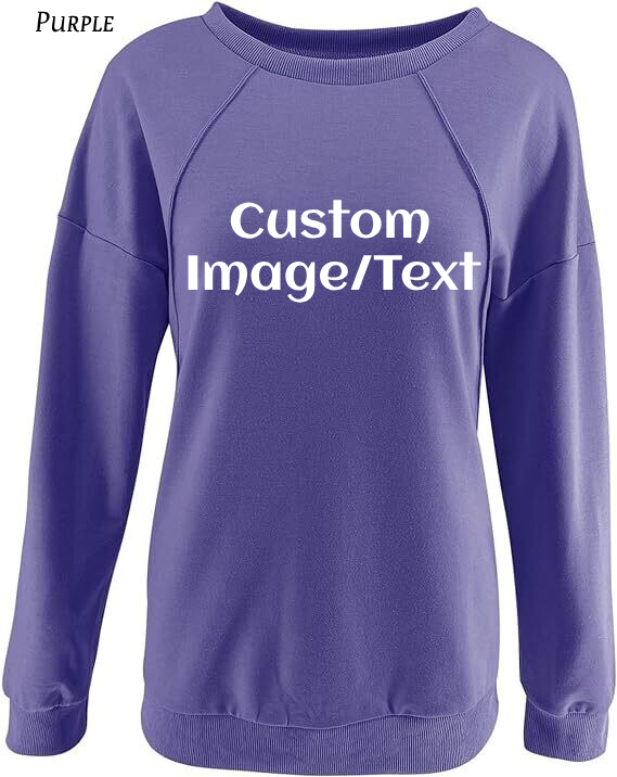 Sweatshirt Custom Women's Sweatshirt | Design Your Own Sweatshirt