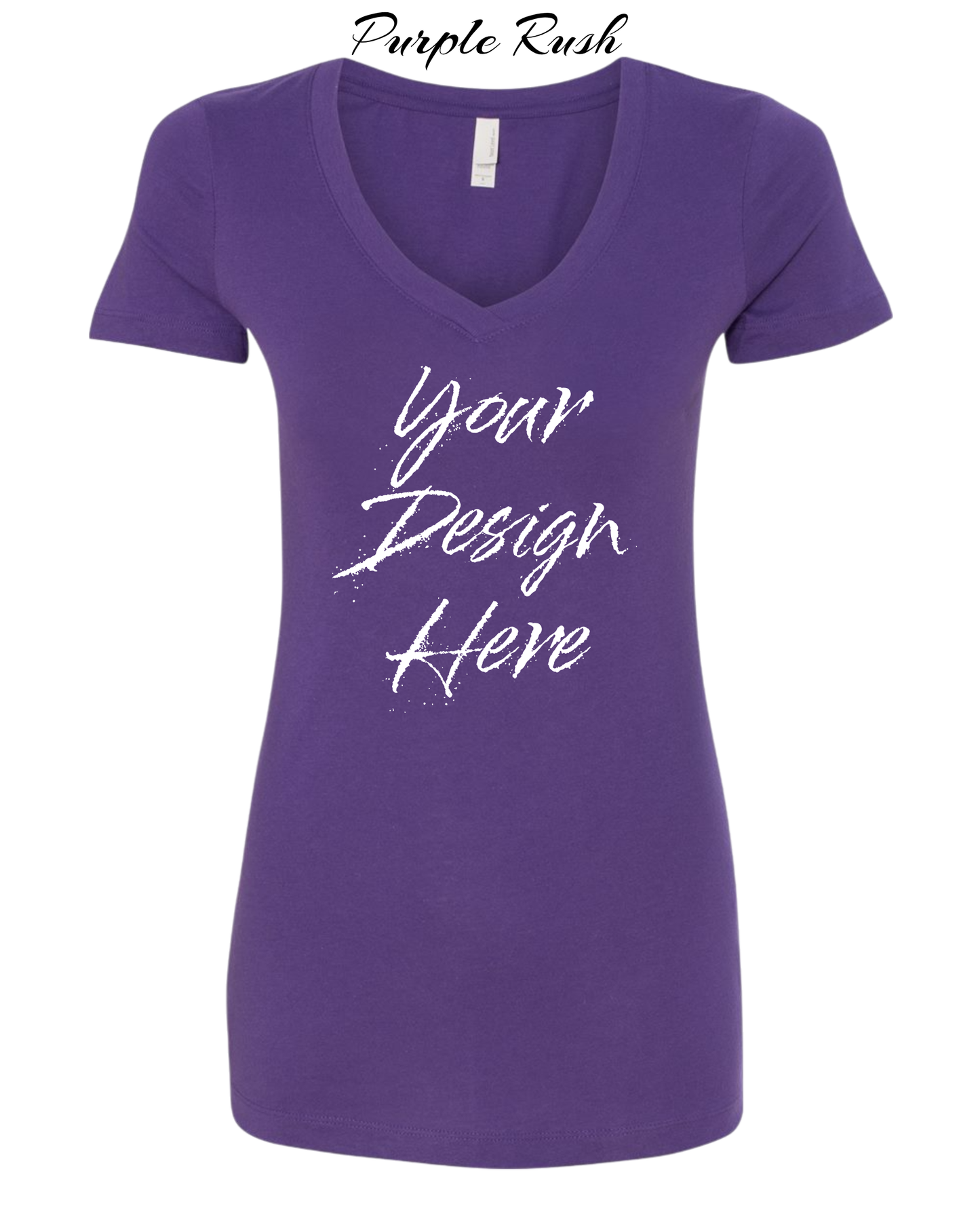 Shirts Women's Custom V-Neck Neck T-shirt | Design Your Own Shirt