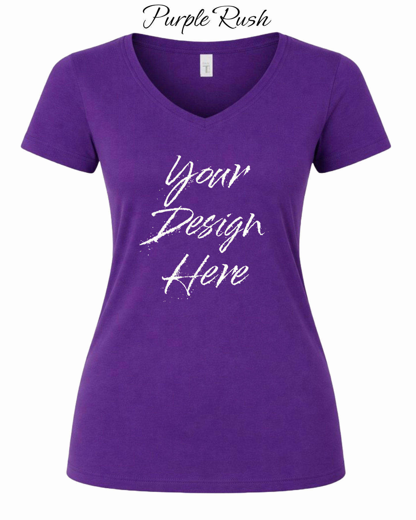Shirts Women's Custom V-Neck Neck T-shirt | Design Your Own Shirt