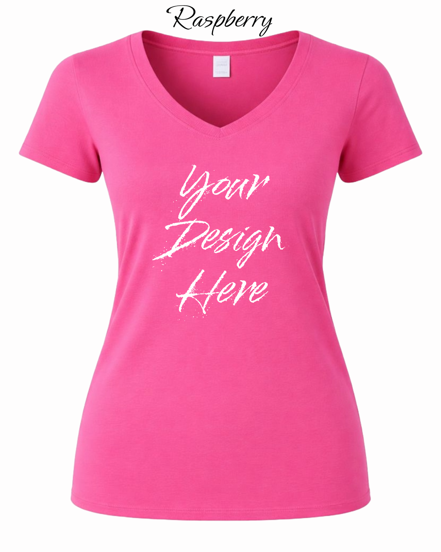 Shirts Women's Custom V-Neck Neck T-shirt | Design Your Own Shirt