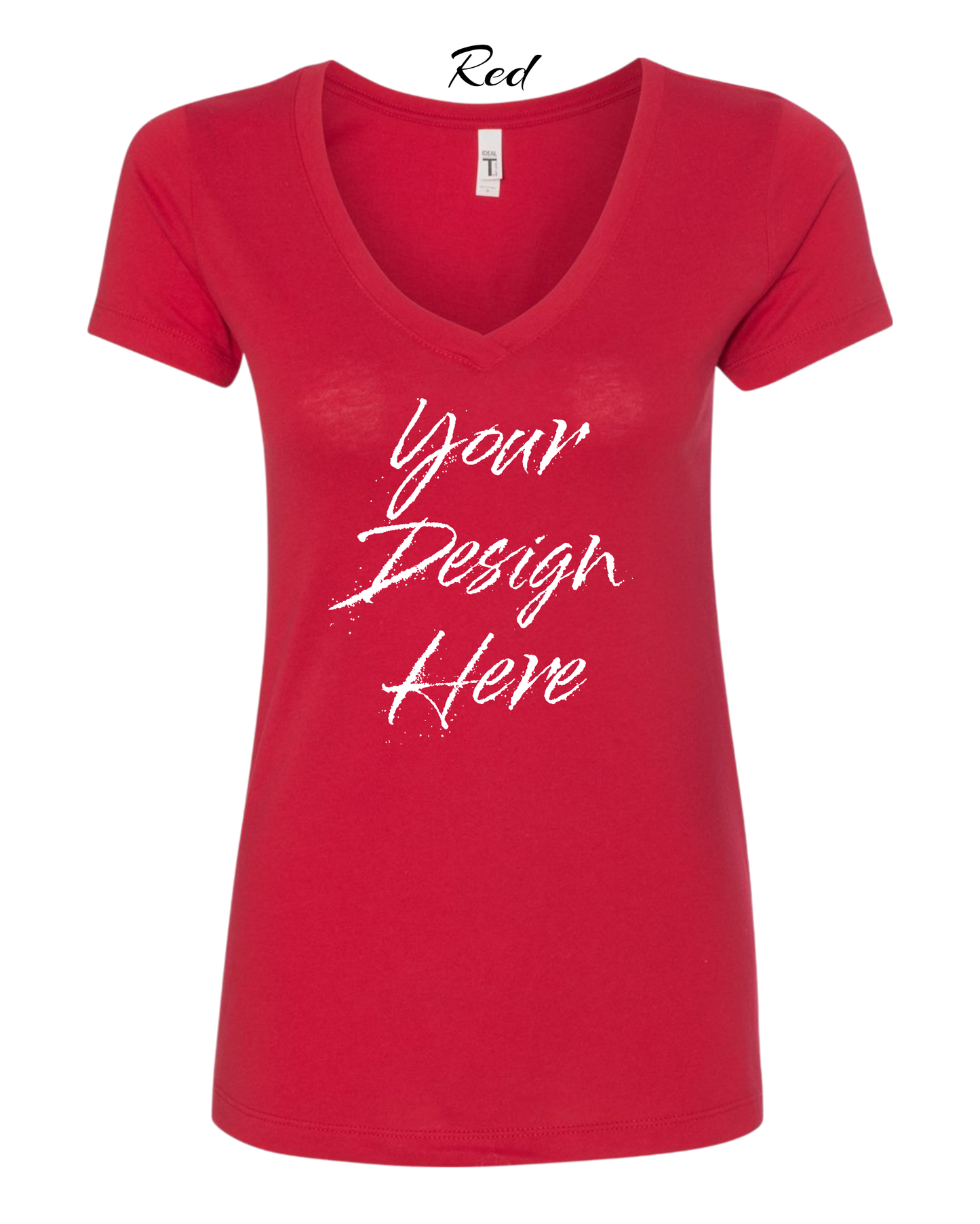 Shirts Women's Custom V-Neck Neck T-shirt | Design Your Own Shirt