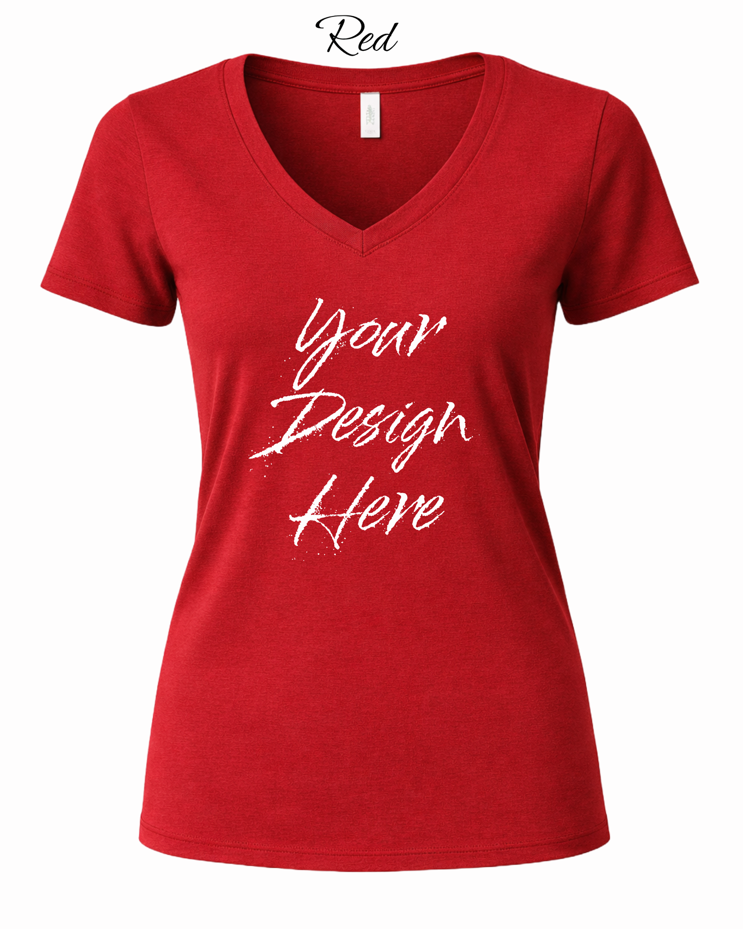 Shirts Women's Custom V-Neck Neck T-shirt | Design Your Own Shirt