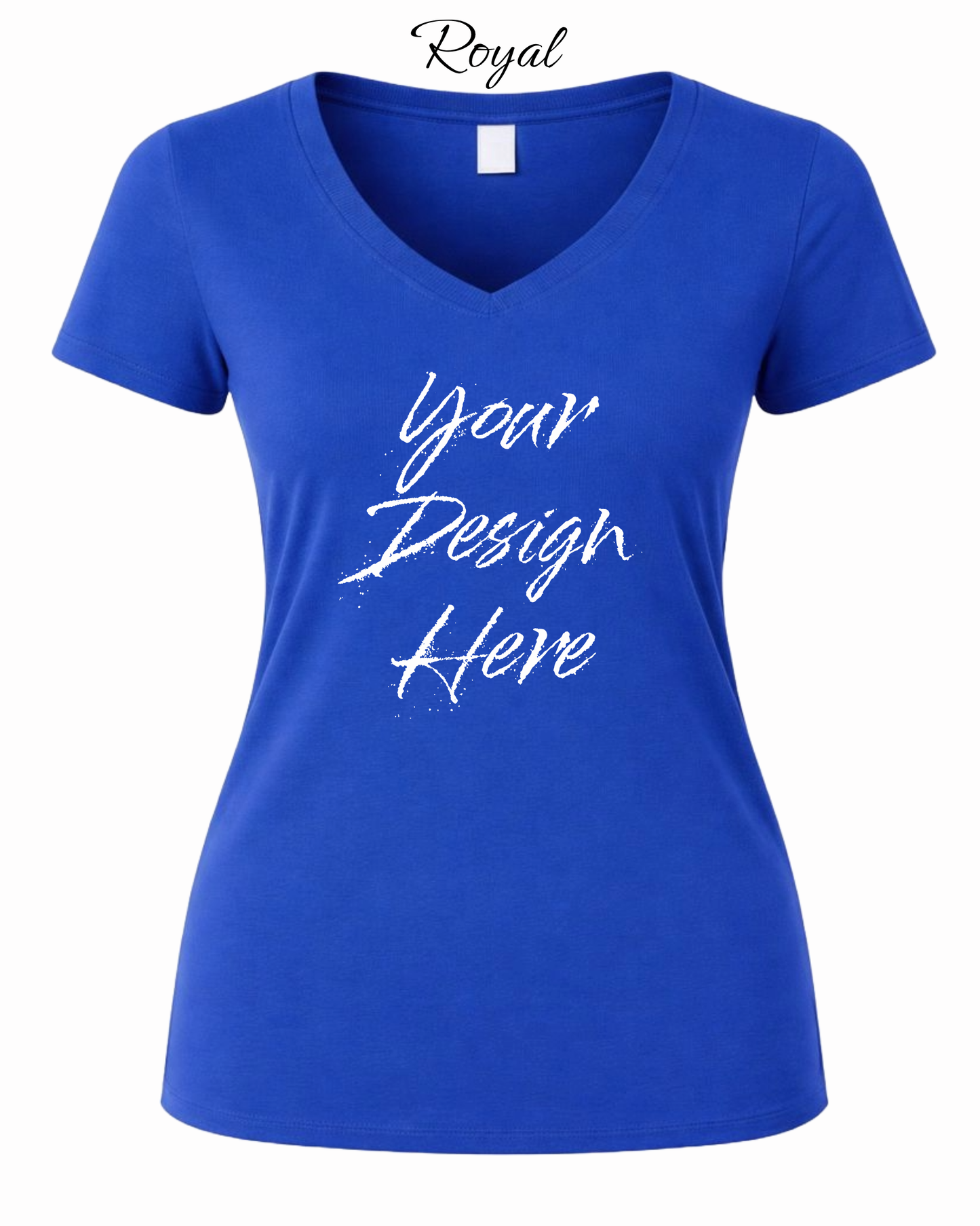 Shirts Women's Custom V-Neck Neck T-shirt | Design Your Own Shirt