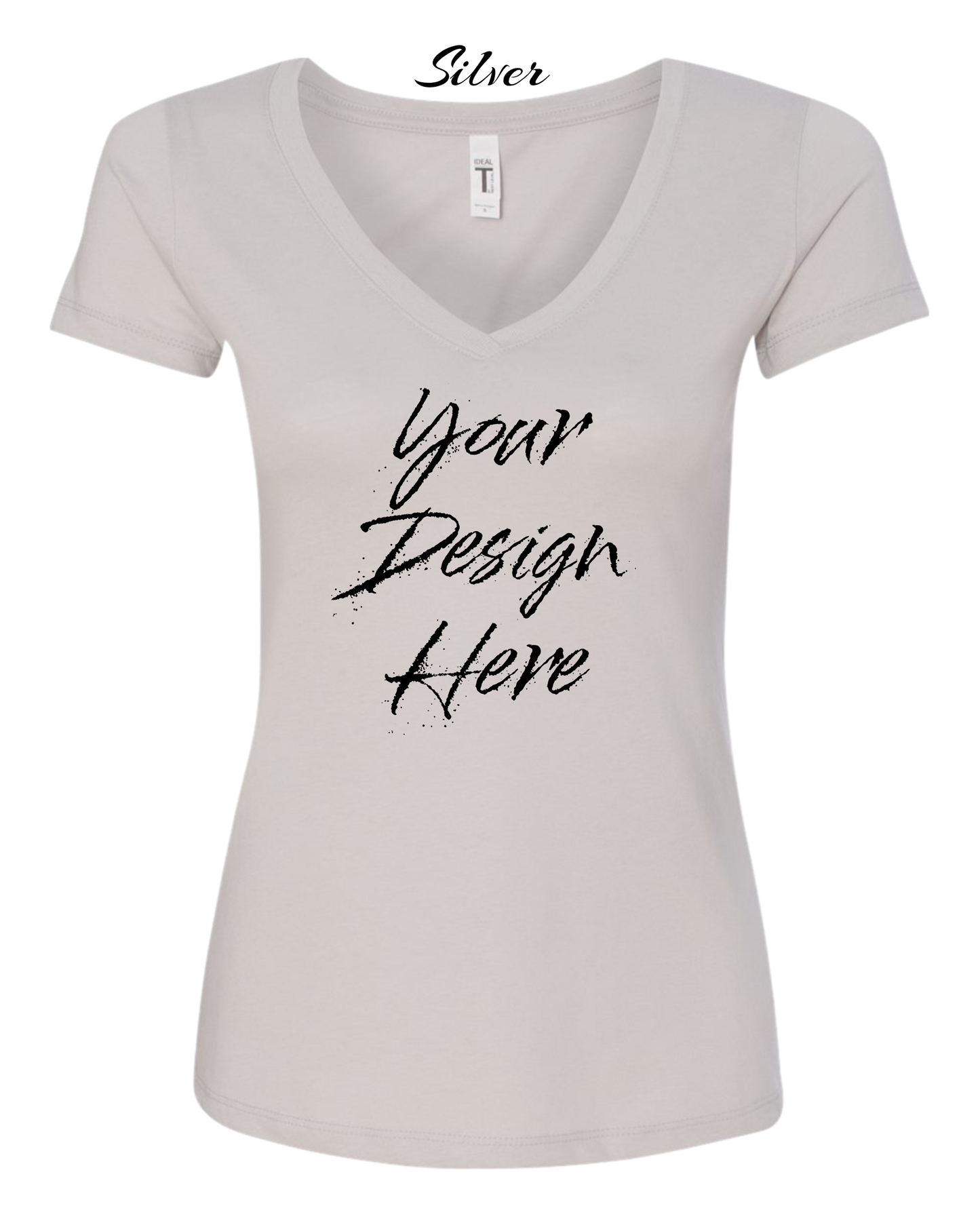 Shirts Women's Custom V-Neck Neck T-shirt | Design Your Own Shirt