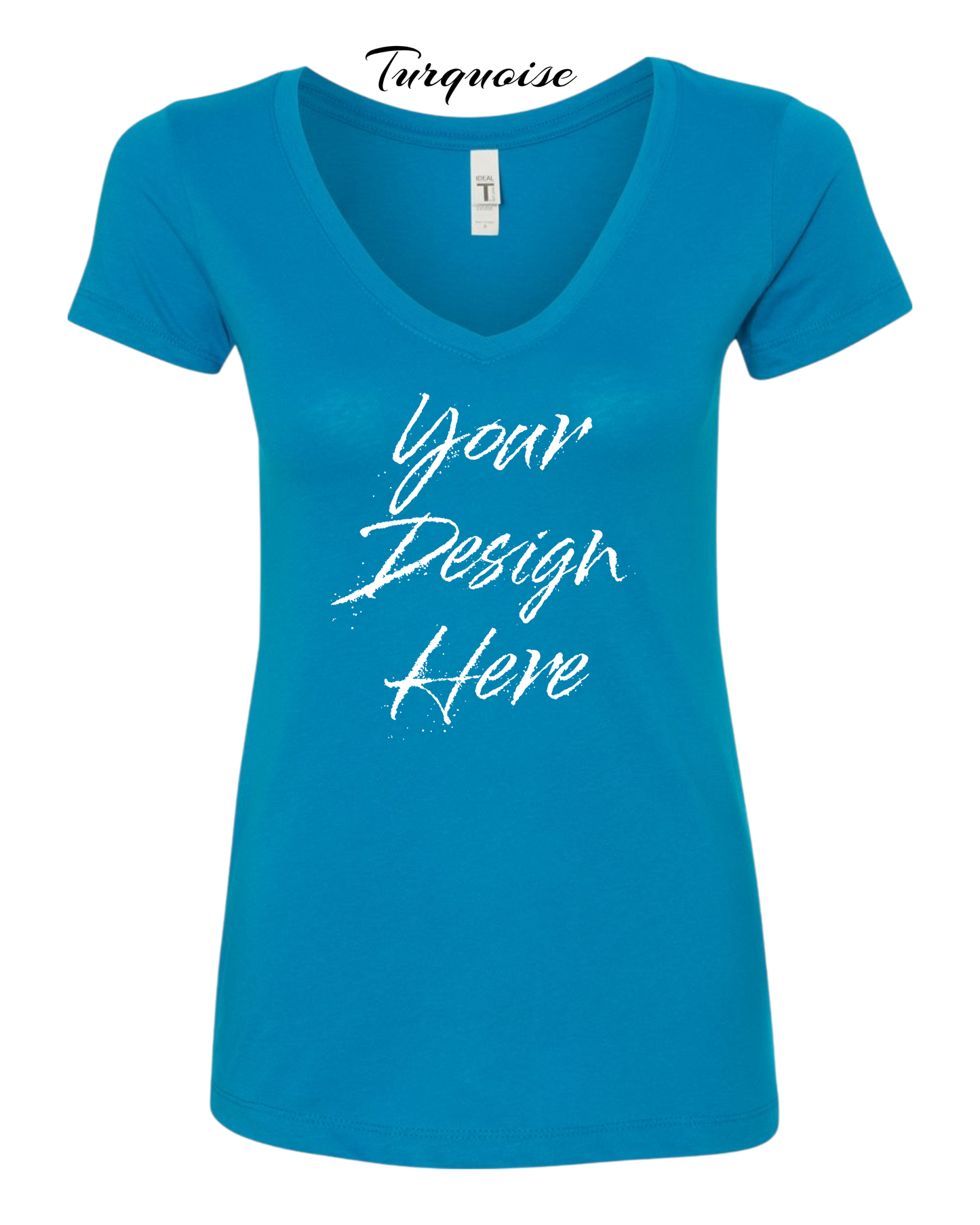 Shirts Women's Custom V-Neck Neck T-shirt | Design Your Own Shirt