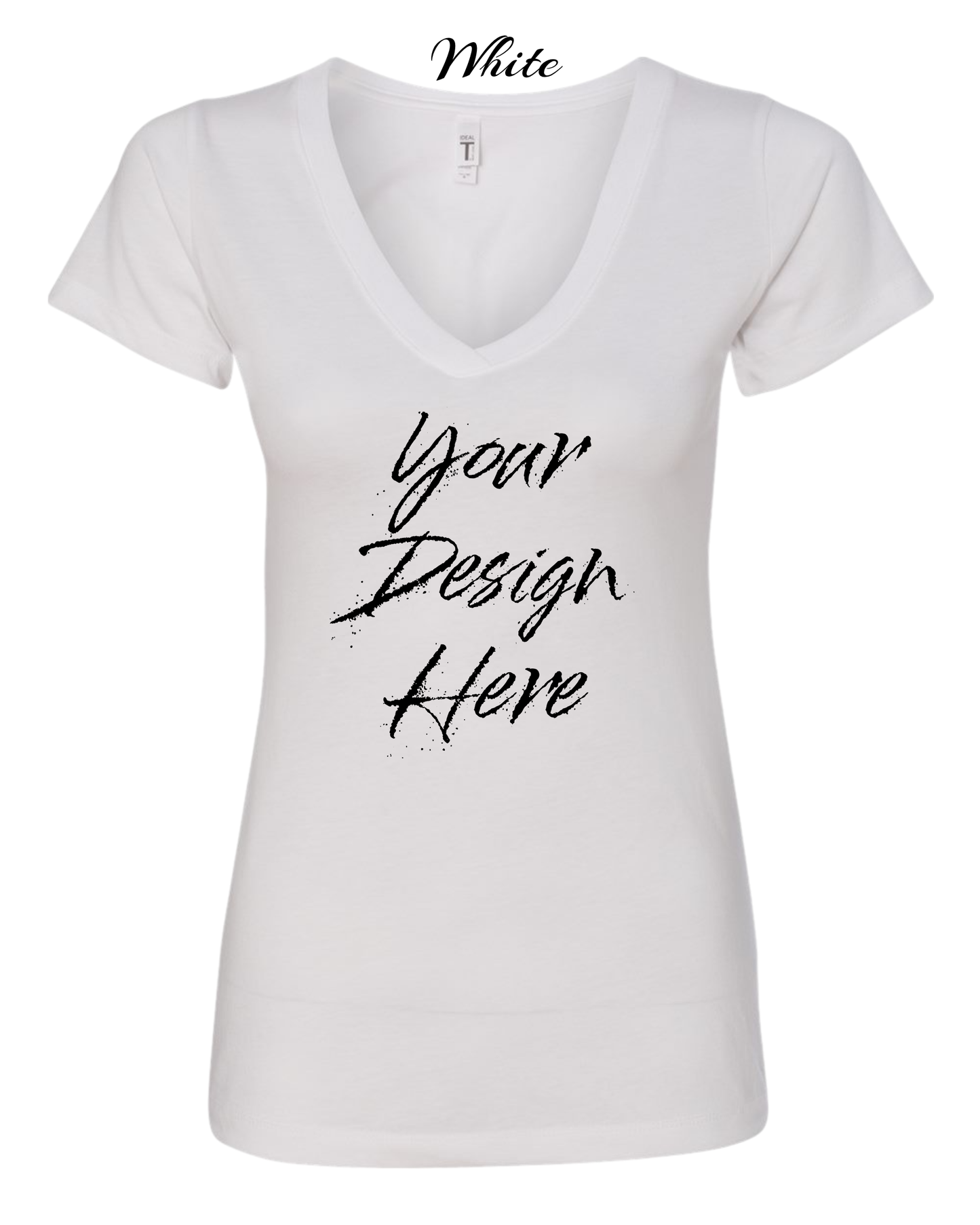 Shirts Women's Custom V-Neck Neck T-shirt | Design Your Own Shirt