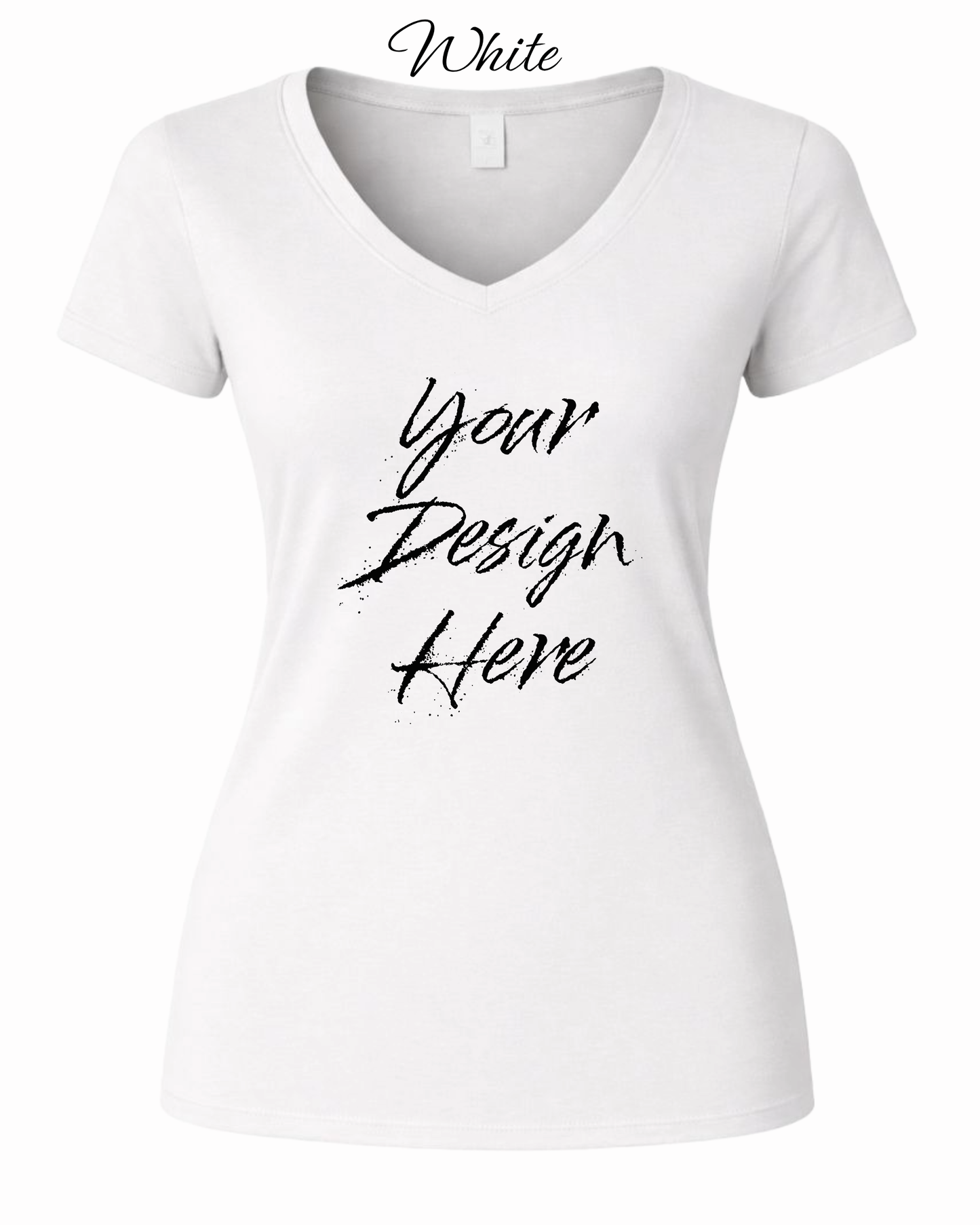Shirts Women's Custom V-Neck Neck T-shirt | Design Your Own Shirt